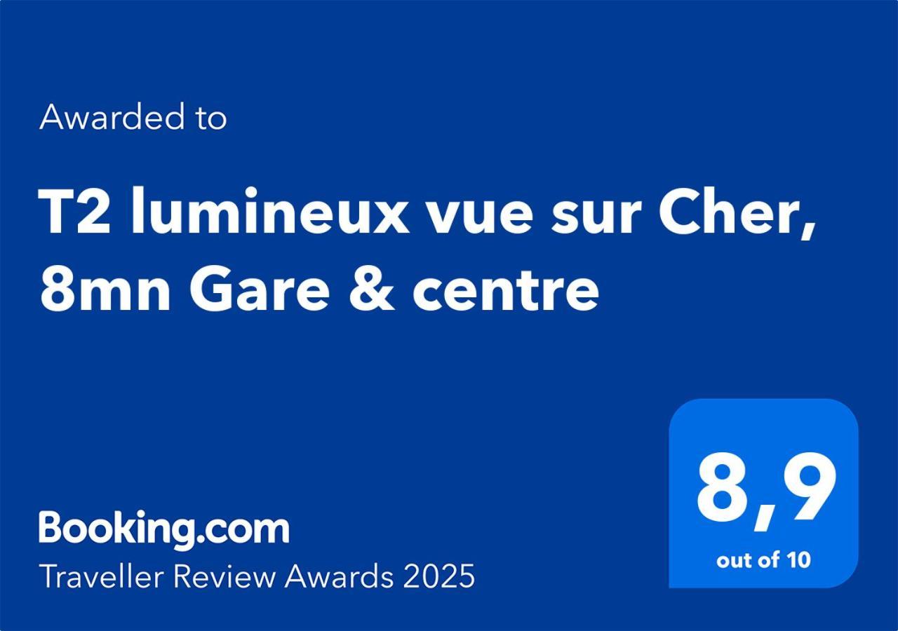 Apartment T2 Lumineux Vue Sur Cher, 8mn Gare & Centre